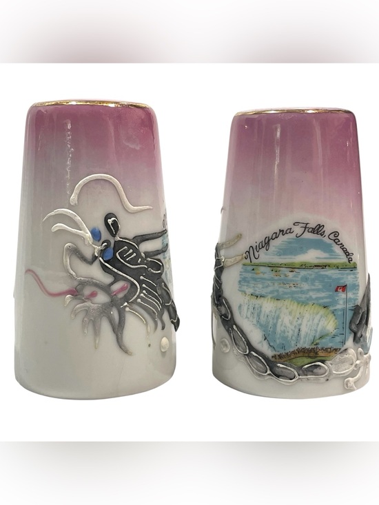 Other - Vintage 1960s Dragonware Moriage Niagara Falls Canada Salt and Pepper Shakers